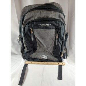 Eastsport Expandable Backpack Unisex Gray And Black